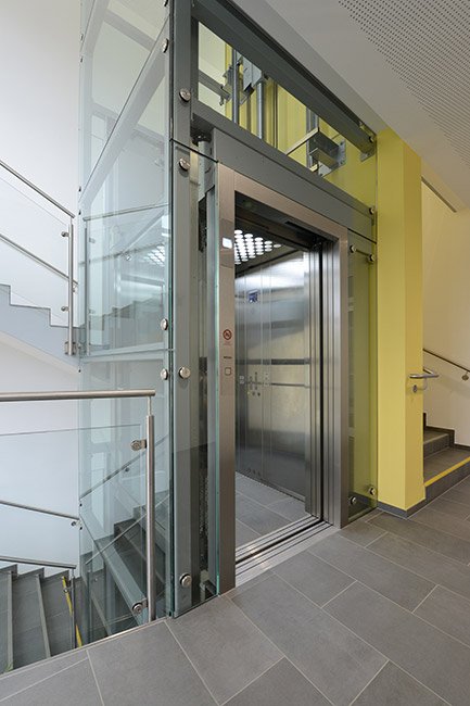 Anwendungsbeispiel für einen Personenaufzug, Gemeinde Waizenkirchen